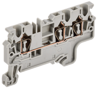 ARMAFIX Клемма пружинная CX2.5-3 2,5мм2 трехконтактная серая IEK