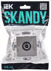 SKANDY TV outlet through passage SK-A17N nickel IEK1