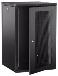 ITK LINEA W Шкаф настенный 18U 600х600мм дверь перфорированная черный 2.0