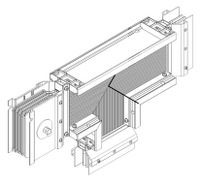 LINEBAR Секция T-образная вниз 630А Cu 3L+N+1/2PE IP55 транспортировочная IEK