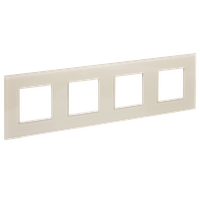 SKANDY Рамка 4-местная SK-F24B стекло беж. IEK