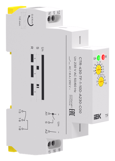 Реле задержки выключения TF 1 контакт 230В AC IEK