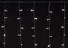 LIGHTING Гирлянда бахрома 4,5х0,7м 200 светодиодов теплый белый свет IP44 прозрачный шнур 3м 230В транзит IEK0