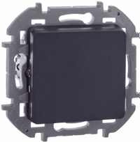 INSPIRIA Переключатель 1-клавишный перекрестный схема 7 10АХ антрацит