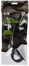 ITK Кабель электропитания PDU 3х1,5мм2 1м с разъёмами С13-DIN49441 (нем. станд.)1