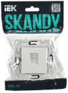 SKANDY Розетка компьютерная RJ45 кат.5E SK-K01W арктический белый IEK1