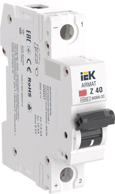 ARMAT Автоматический выключатель M06N-DC 1P Z 40А IEK
