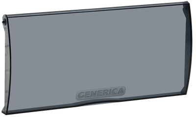 Дверца для корпуса пластикового ЩРН(В)-П-12(24) черная прозрачная GENERICA