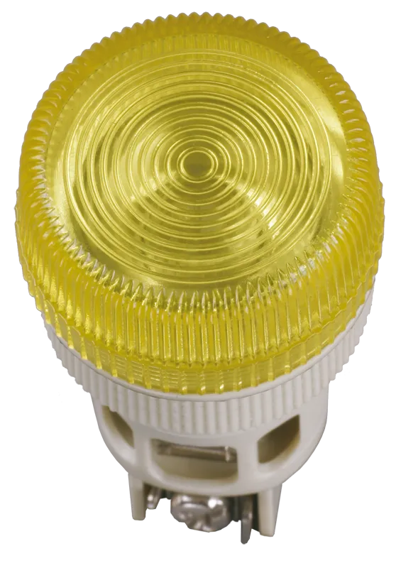 Лампа ENR-22 сигнальная d=22мм желтый неон/240В цилиндр IEK