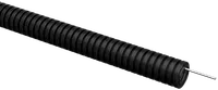 ELASTA Corrugated PVC pipe d=20mm with probe black (100m) IEK