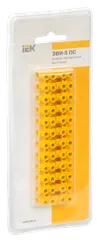 Screw-type terminal clips ZVI-5 1,5-4,0mm2 2x12steam IEK yellow 1