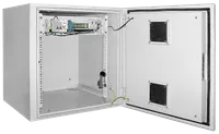 ITK Шкаф уличный навесной 19" LINEA O 9U 650x600мм IP55 металлическая дверь серый