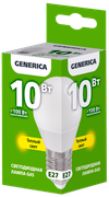 Лампа светодиодная G45 шар 10Вт 230В 3000К E27 GENERICA1