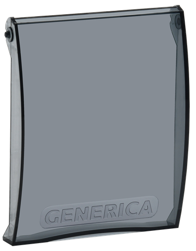 Дверца для корпуса пластикового ЩРН(В)-П-4 черная прозрачная GENERICA