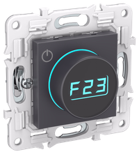 SKANDY Термостат электронный с индикацией SK-T01G графит IEK