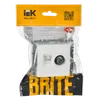 BRITE TV+RJ45 socket Cat.5e PTB/PK12-BrKr white IEK1