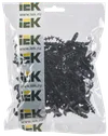 Dowel-clamp T-shaped 4-12mm nylon black (100pcs/pack) IEK2