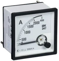 Ampermeter E47 2000/5A class accuracy 1,5 96x96mm