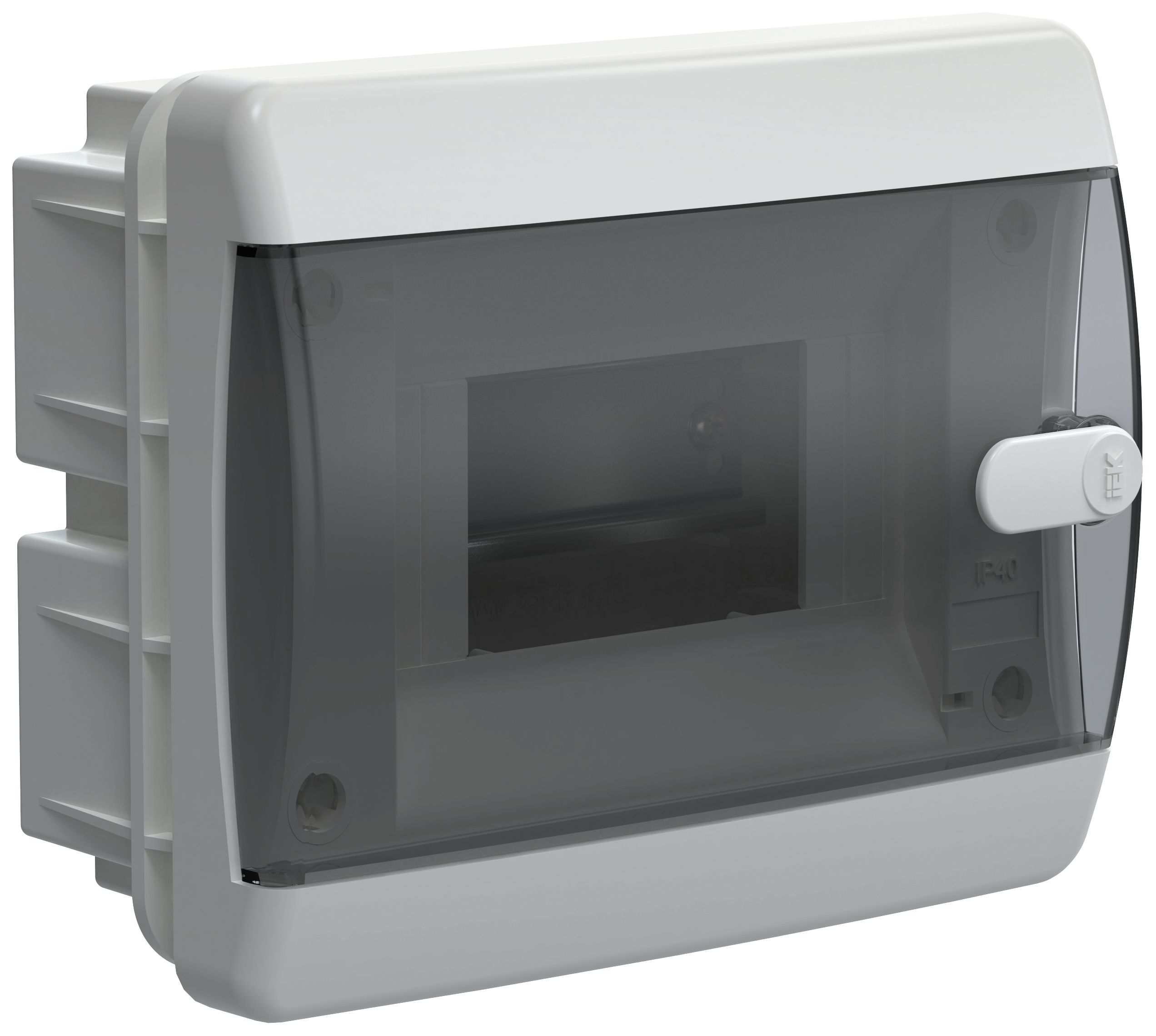 UNION Compact Корпус пластиковый ЩРВ-П-6 IP41 черная прозрачная дверь IEK