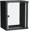 ITK Шкаф LINEA WE 15U 600x450мм дверь стекло черный0