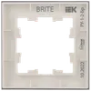 BRITE Frame 1-gang RU-1-2-Br glass white matt IEK6
