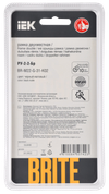 BRITE Рамка 2-местная РУ-2-2-Бр стекло черный матовый IEK2