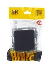 BRITE Socket with ground with shutters with cover 16A IP44 PCbsh10-3-44-BrG graphite IEK2