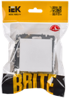 BRITE Вывод кабеля МВ10-БрАБ арктический белый IEK1