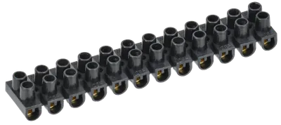 Screw-type terminal clips ZVI-3 1,0-2,5 mm2 12steam IEK black