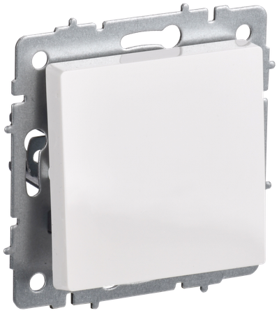 BRITE Выключатель 1-клавишный 10А ВС10-1-0-БрБ белый