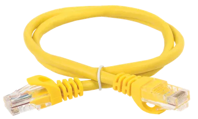 ITK Коммутационный шнур (патч-корд) кат.5E UTP 0,5м желтый