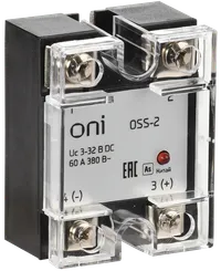 Solid state relay OSS-2 60A 380V AC 3-32V DC ONI