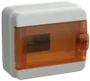 TEKFOR Корпус пластиковый КМПн-8 IP65 оранжевая прозрачная дверь IEK0