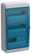 TEKFOR Корпус пластиковый КМПн-36 IP65 синяя прозрачная дверь IEK0