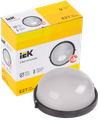 Светильник НПП1301 круг 60Вт IP54 черный IEK2