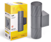 LIGHTING Светильник уличный 5221 настенный под лампу 2хGU10 IP65 серый IEK1