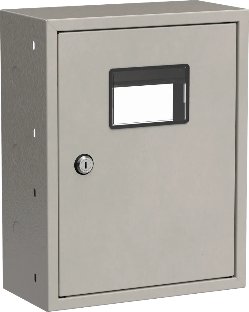 Ящик учетно-распределительный ЯУР-380-300 с двумя DIN-рейками (385х300х150мм) LIGHT IEK