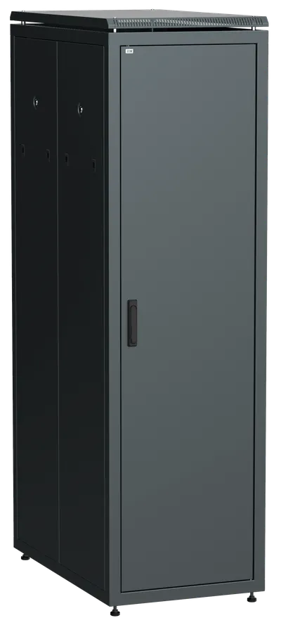 ITK LINEA N Шкаф сетевой 19" 47U 600х1000мм металлическая передняя дверь черный