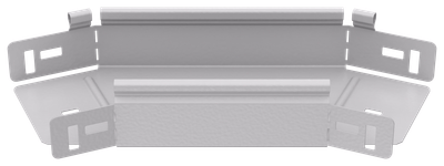 Esca 5 turn 45 grade 50x100-1.2 RAL 9016 IEK