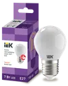 Лампа светодиодная G45 шар матовая 7Вт 230В 4000К E27 серия 360° IEK0