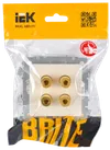 BRITE Audio socket 4gang PA10-BrKr beige IEK1