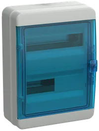 TEKFOR Корпус пластиковый КМПн-24 IP65 синяя прозрачная дверь IEK