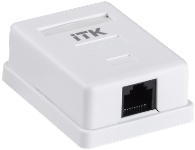 ITK wall socket RJ45 cat. 6 UTP 1 port