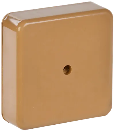 KM41212-03 pull box for surface installation 75x75x20 mm lightwood (6 terminal blocks 6mm2)