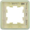 BRITE Рамка 1-местная РУ-1-2-Бр стекло эко грин RE IEK6