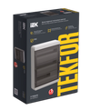 TEKFOR Корпус пластиковый КМПн-54 IP65 черная прозрачная дверь IEK1