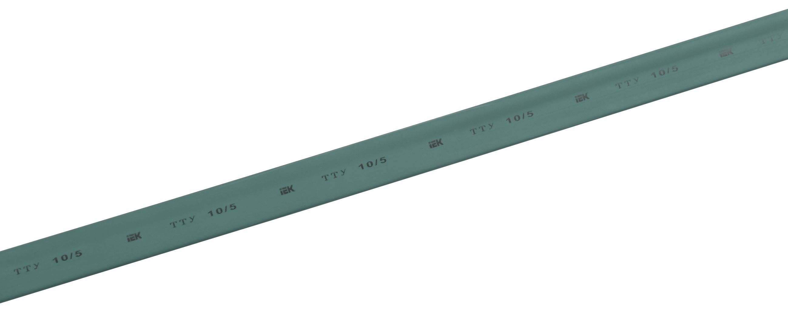 Трубка термоусадочная ТТУ нг-LS 10/5 зеленая (100м/упак) IEK (UDRS-D10-100-K06)