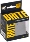 BRITE Выключатель карточный 30А ВС10-1-8-БрС сталь IEK1