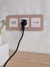 BRITE Розетка USB A+C 18Вт РЮ11-1-БрЖ жемчуг IEK7