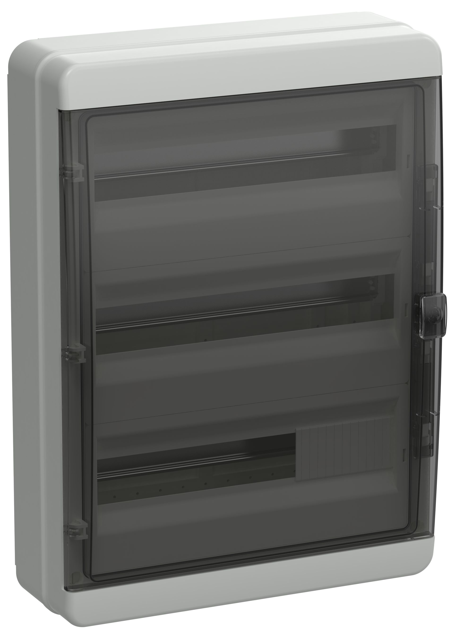 TEKFOR Корпус пластиковый КМПн-54 IP65 черная прозрачная дверь IEK (TF5-KP72-N-54-65-K03-K02)